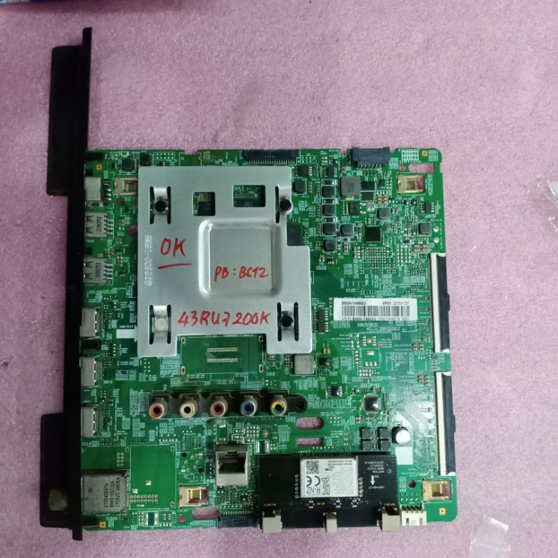 Bo mạch tivi Samsung 43RU7200,bo xử lý, khiển, nguồn, main chính, chủ,bo mắt