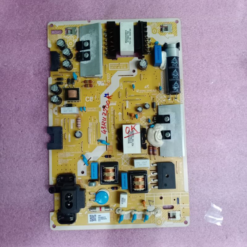 Bo mạch tivi Samsung 43RU7200,bo xử lý, khiển, nguồn, main chính, chủ,bo mắt