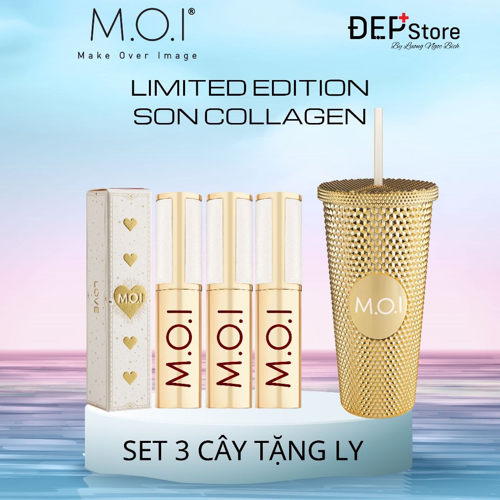 [ QUÀ TẶNG] Ly cao cấp MOI tặng khi mua set 3 son kem 750ml