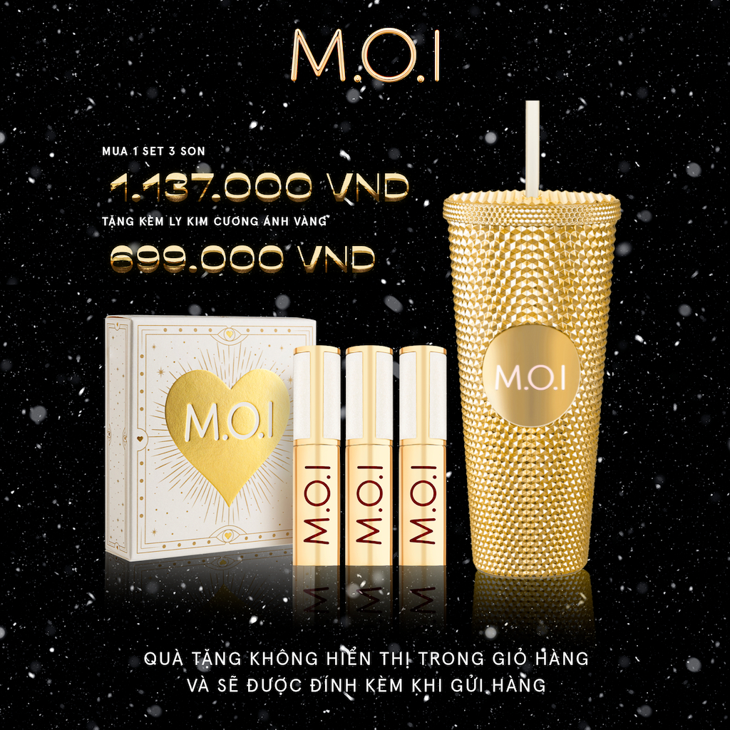 Son kem lì MOI Cosmetics Holiday lì mềm môi dưỡng ẩm 3.5g