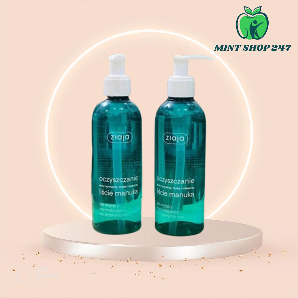 Sữa Rửa Mặt Ziaja Chiết Xuất Từ Lá Manuka Cho Da Dầu Mụn