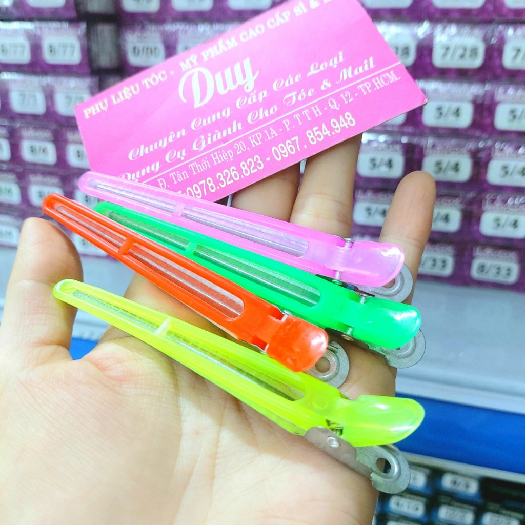 Kẹp Vịt  Nhiều Màu - Dụng Cụ Làm Tóc  - Giao Màu Ngẫu Nhiên