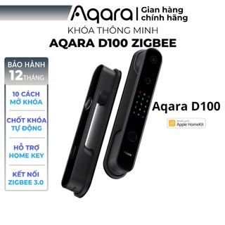 Khoá vân tay Aqara D100 có Apple HomeKey - Chốt Khóa Tự Động Hoàn Toàn, 10 Cách Mở, Lõi bảo mật Cấp Cao, BH 12 Tháng