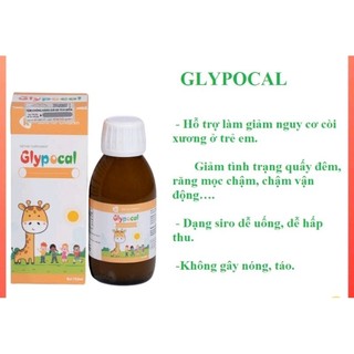 canxi sinh học GLYPOCAL Hỗ trợ làm giảm nguy cơ còi xương ở trẻ em.Giảm tình trạng quấy đêm,răng mọc chậm, chậm vận động