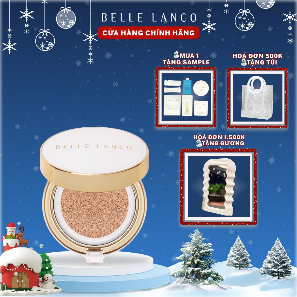 Phấn Nước Che Khuyết Điểm và Chống Lão Hóa - Belle Lanco High-Cover Pure Cushion