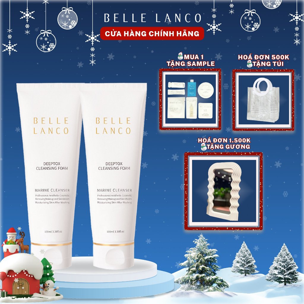 COMBO 2 Sữa Rửa Mặt Cấp Ẩm và Làm Sạch 100ml - Belle Lanco