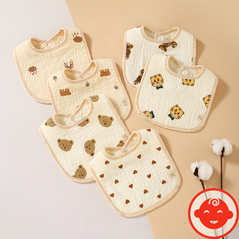 Yếm xô MUSLIN CHỮ U cho bé mềm mại cao cấp Y02