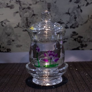 LY NƯỚC ĐẠI BI THỦY CÚNG PHẬT PHA LÊ 15 cm