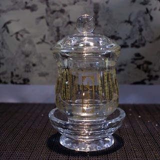 LY NƯỚC ĐẠI BI THỦY CÚNG PHẬT PHA LÊ 15 cm