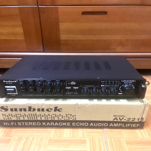 AMPLY AV-2218 AMPLI KARAOKE SUNBUCK AV-2218 HÀNG XỊN CÔNG SUẤT CAO