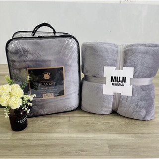Chăn muji, chăn lông tuyết blanket hàng loại 1 xuất nhật mềm mướt dày dặn đầy đủ màu sắc chất lượng hàng đầu