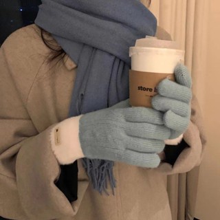 Găng tay len lông xù TUMIE cảm ứng điện thoại dễ dàng chất len cao cấp chống gió BT01