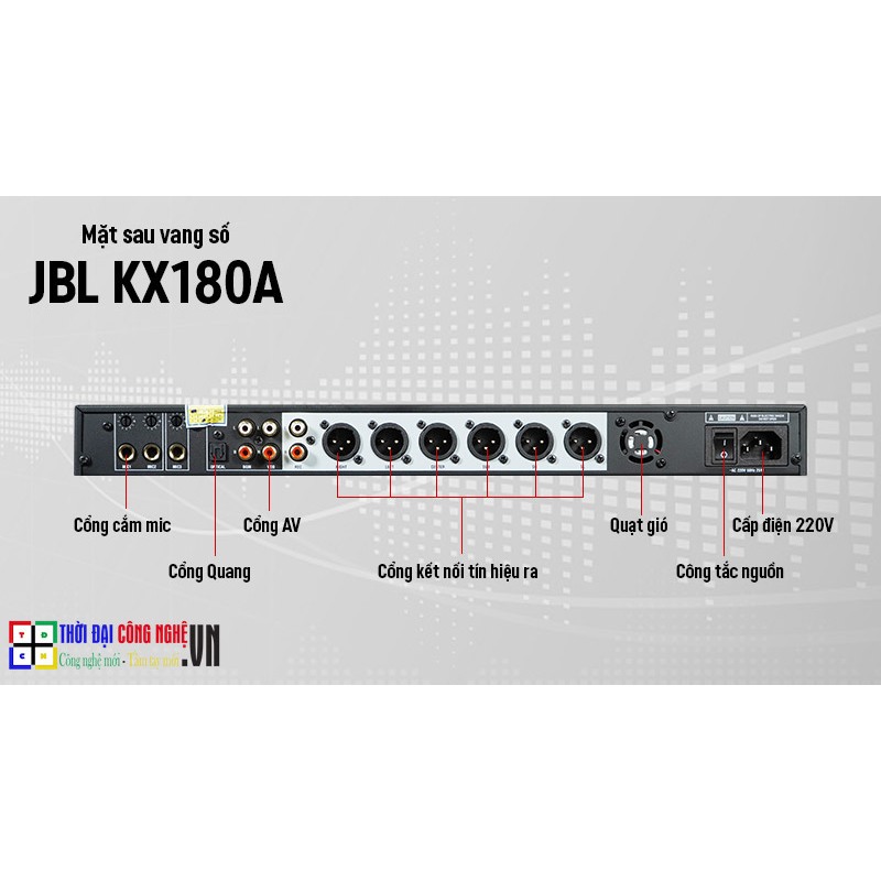 Vang số JBL KX180A chính hãng. Bảo hành 12 tháng PGI.