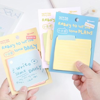 Tập giấy note đơn giản màu pastel note for phong cách hàn quốc dễ thương