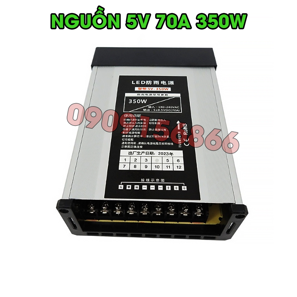 Nguồn 5V 70A ngoài trời