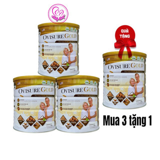 Combo 4 lon sữa hạt xương khớp Ovisure Gold 650g chính hãng date mới - Chắc xương khỏe khớp