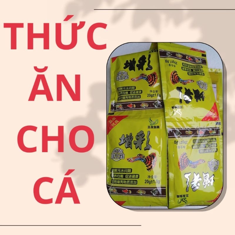Thức ăn cho cá 7 màu thủy sinh Cá 7 màu vàng