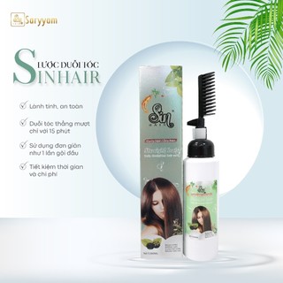 Lược Duỗi Tóc SinHair - Duỗi tóc tại nhà chiết suất nhân sâm |Duỗi thẳng tóc thể tích 260ml