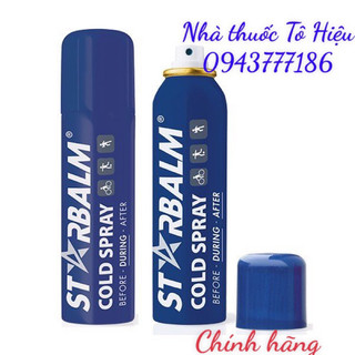 Chai xịt lạnh STARBALM 150m - Xịt giảm đau nhanh các chấn thương trong thể thao