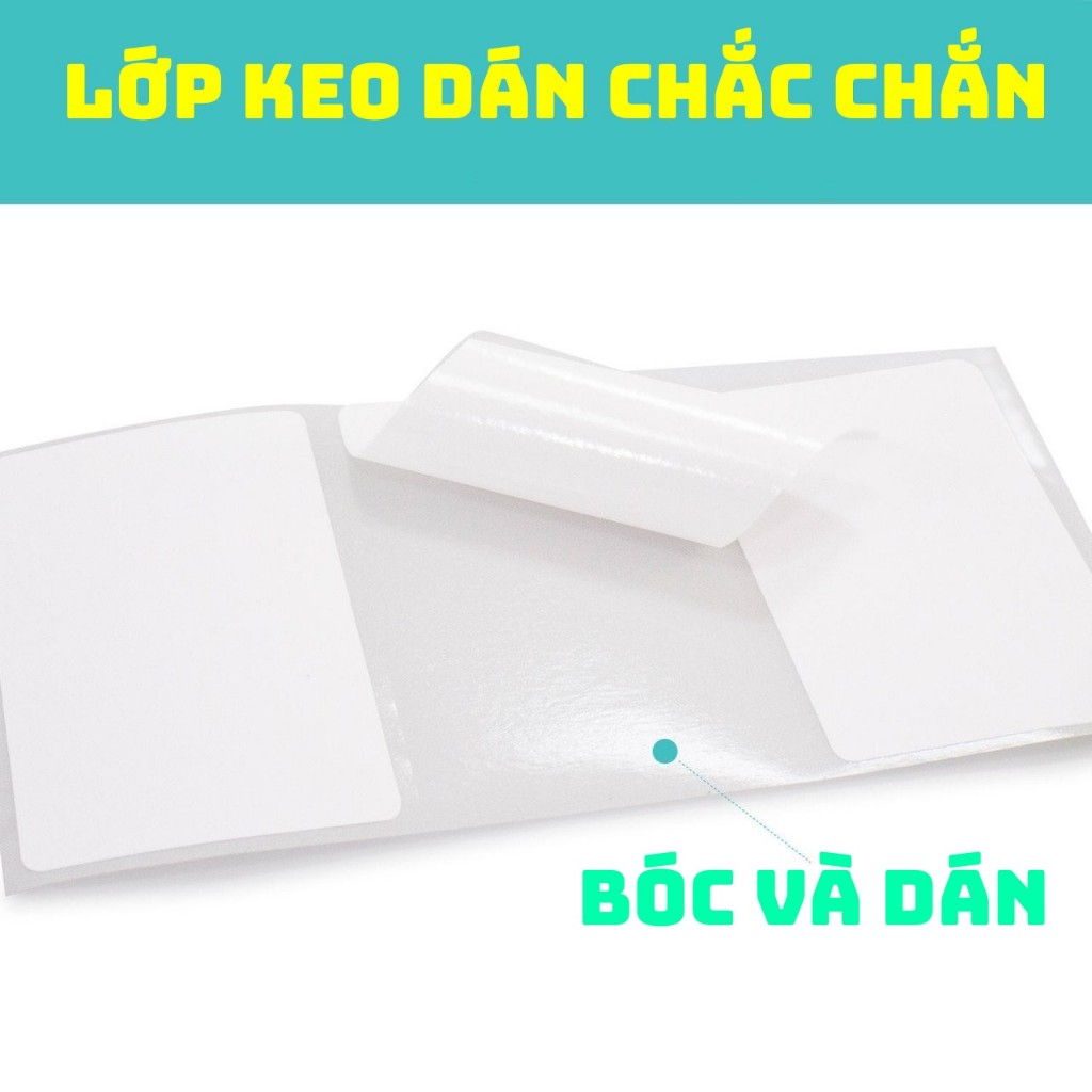 Cuộn tem trà sữa 50x30 40x30 tem mã vạch 50*30 40*30 dán được decal 30*50 30*40 giấy in toping dán ly 30x50 30x40