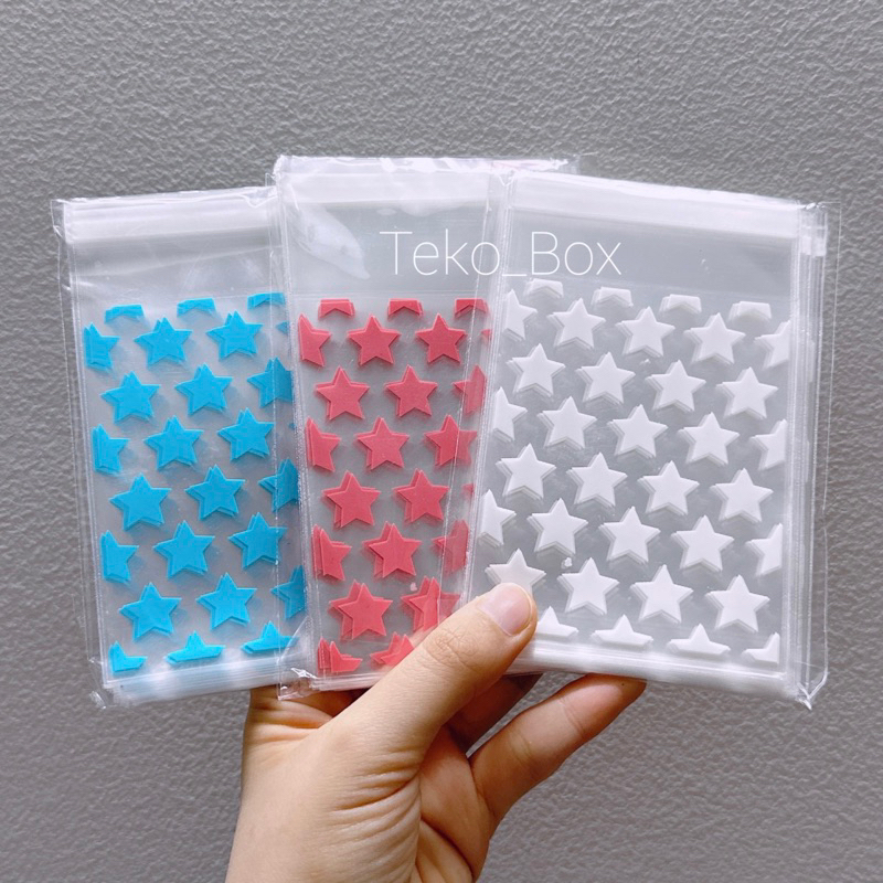 Túi Bóng Kính Ngôi Sao Set 50 Túi Họa Tiết Trong suốt