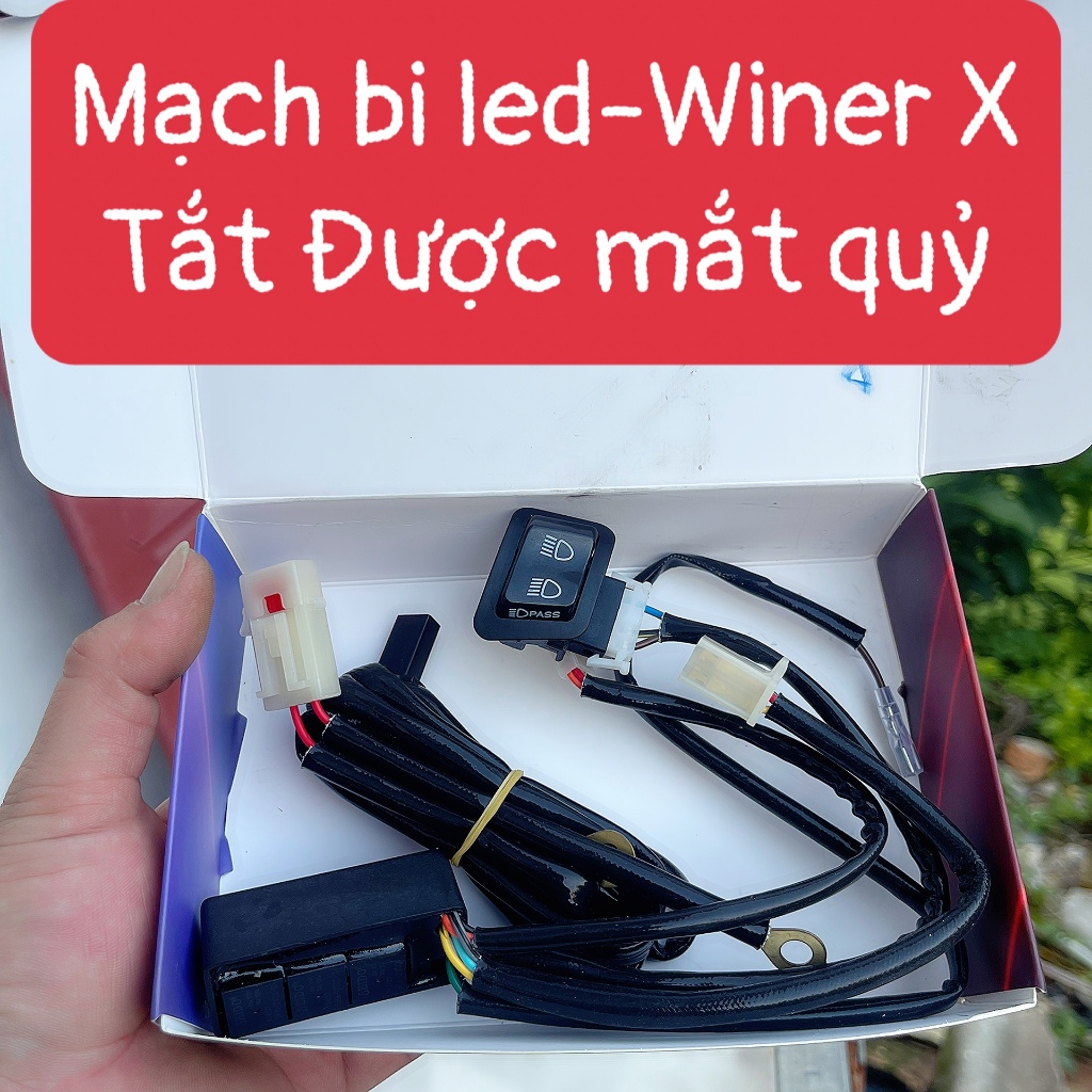 Mạch tắt đèn bi led kèm công tắc gắn cho các dòng xe Winer Ab SH Ex