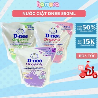 Nước giặt Dnee chính hãng túi 550ml, hàng nội địa Thái Lan an toàn cho bé