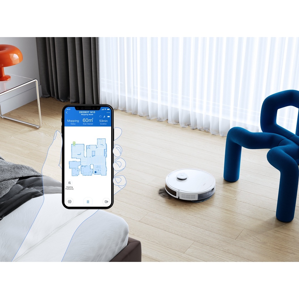 Robot hút bụi lau nhà Ecovacs N10 / N10 Plus - BH 12 tháng