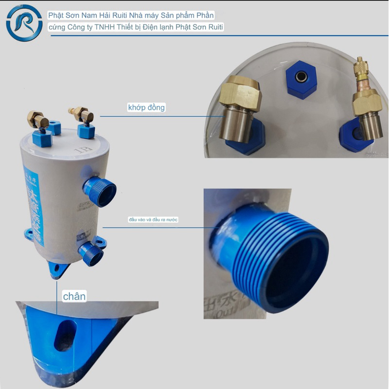 Bầu lạnh titan 1hp