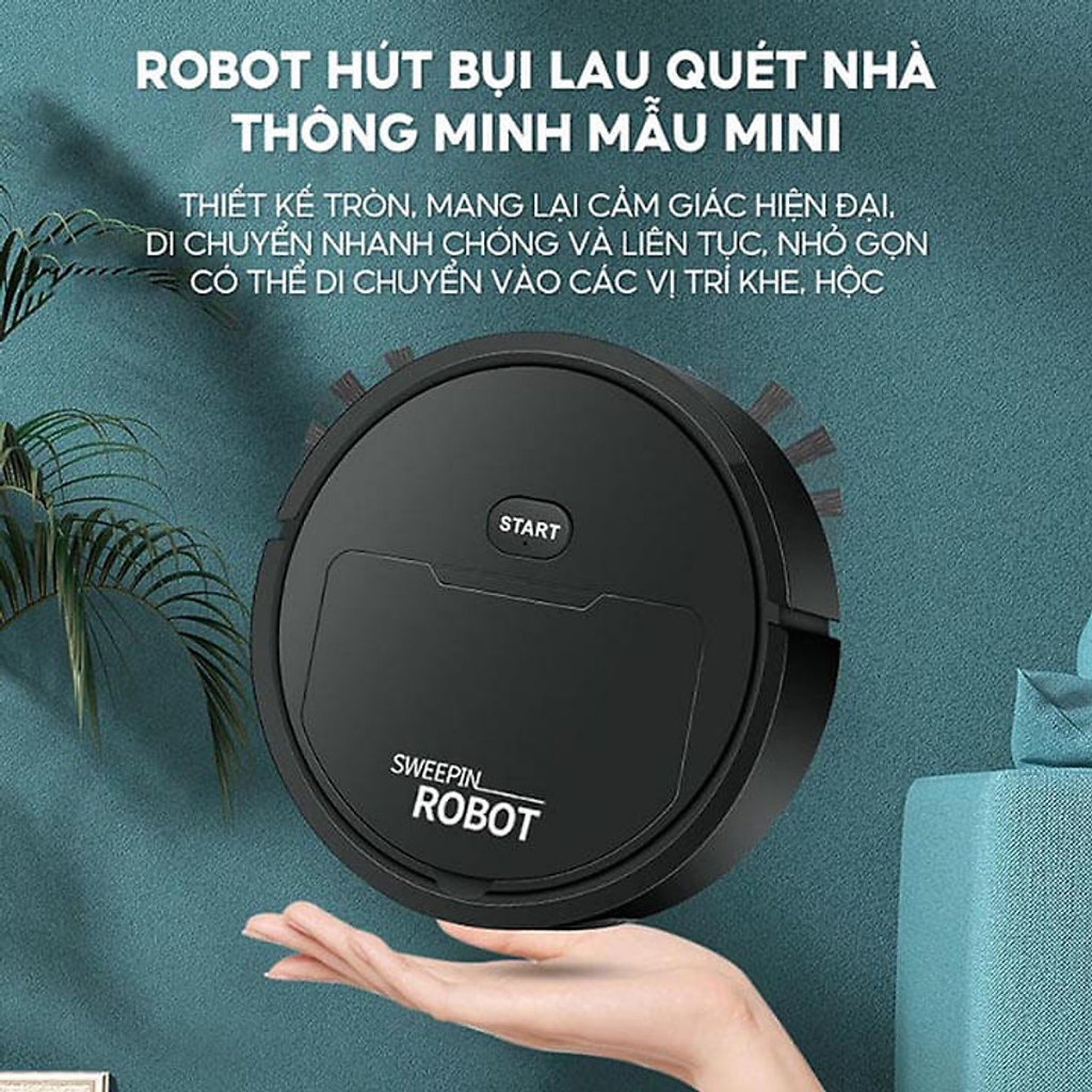 Robot Hút Bụi Lau Nhà EMBER Thông Minh Đa Chức Năng Siêu Sạch Giá Rẻ