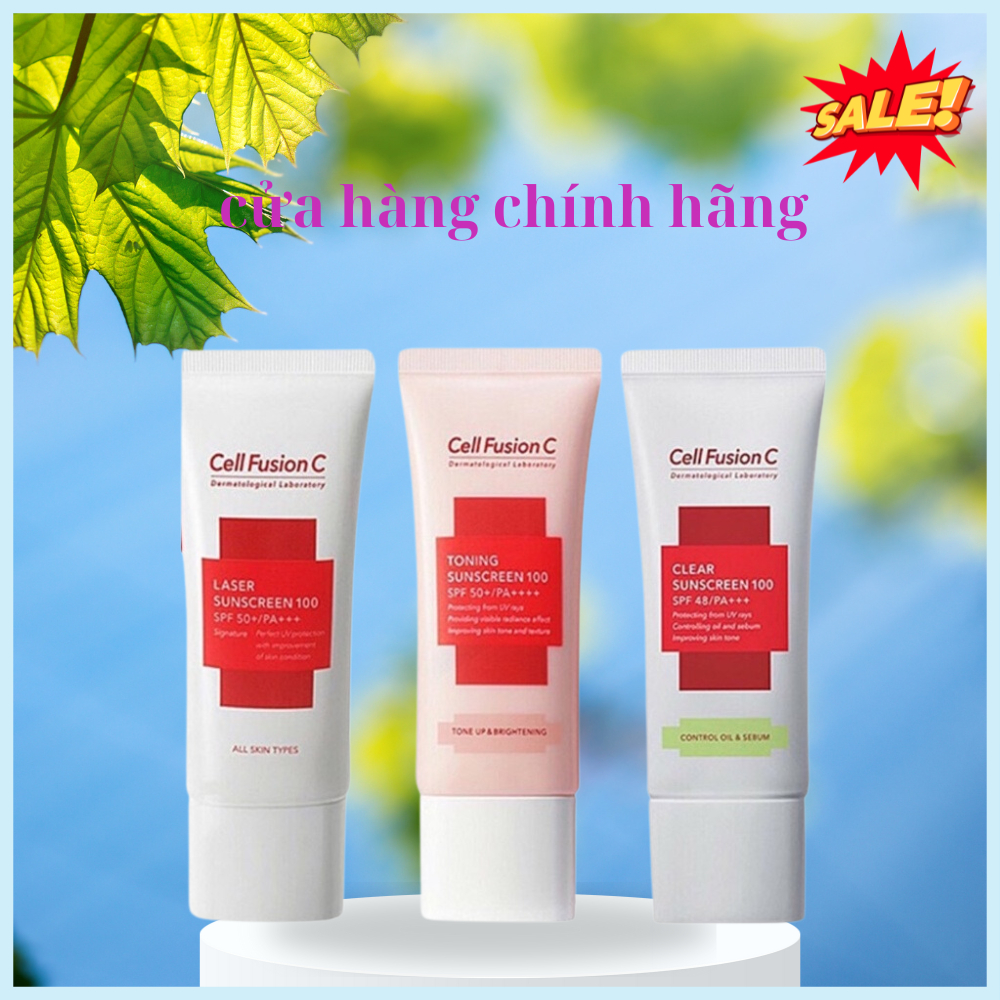Kem Chống Nắng Cell Fusion C Toning Sunscreen 100 Spt50+ PA++++ Màu Hồng