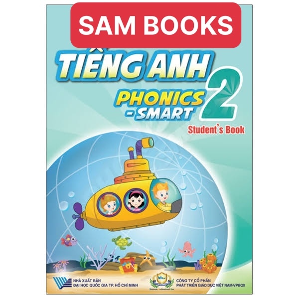 Tiếng Anh 2 phonics smart bộ 2 quyển bán kèm bút chì 2B 10k