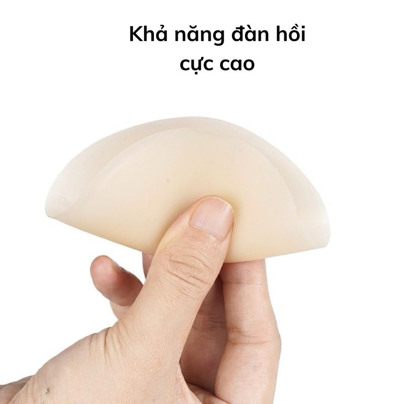 Miếng dán ngực tự thân silicon nhiệt không keo, dán ti siêu dính bảo vệ nhũ hoa idée