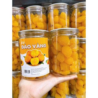 Mứt đào giòn ô mai đào vàng ngon hũ pet 400g