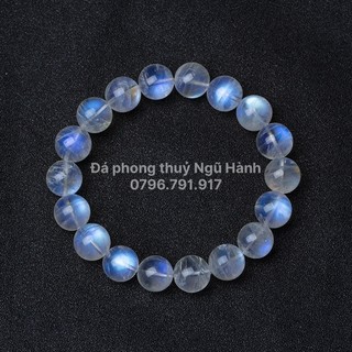 Vòng tay đá mặt trăng moonstone 8A Vip Đẹp siêu ánh siêu trong kiểm định
