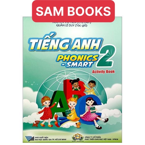 Tiếng Anh 2 phonics smart bộ 2 quyển bán kèm bút chì 2B 10k
