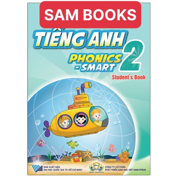 Tiếng Anh 2 phonics smart bộ 2 quyển bán kèm bút chì 2B 10k
