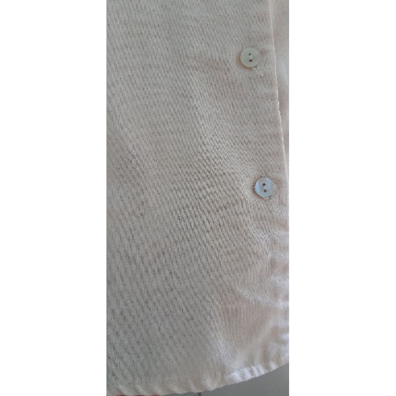 Pass áo sơ mi linen NaNa vnxk màu be kem size S