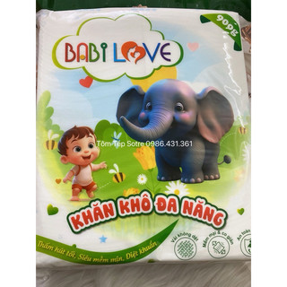 Khăn khô đa năng cao cấp babi love siêu mềm và siêu thấm hút