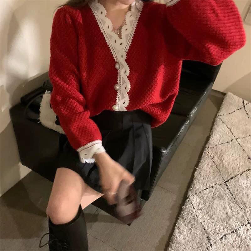 CARDIGAN HAI MÀU DÁNG TAY PHỒNG