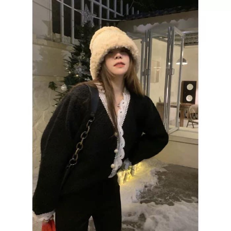 CARDIGAN HAI MÀU DÁNG TAY PHỒNG