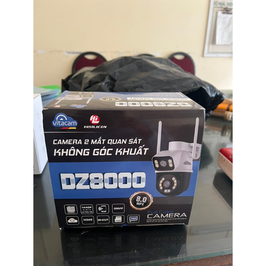 Camera Vitacam DZ8000 (4Mpx 2 mắt xoay 360)