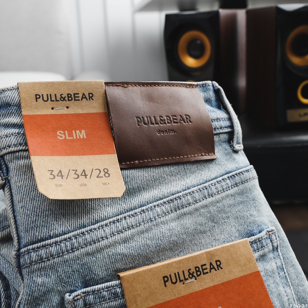 Quần Jean Dài Nam PB Xanh Rách, Form Slim-fit, chất vải co giãn nhẹ, ống 15-18cm Hàng VNXK - PB001