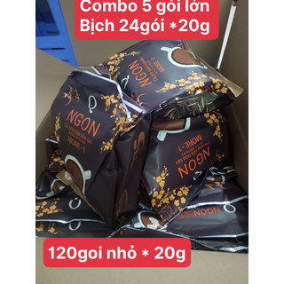 Combo 5 gói cà phê sữa ngon trần quang bịch 24goi nhỏ