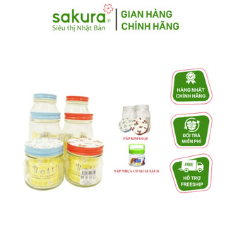 Lọ thủy tinh Nhật Bản các kích cỡ (200ml + 450ml + 900ml)