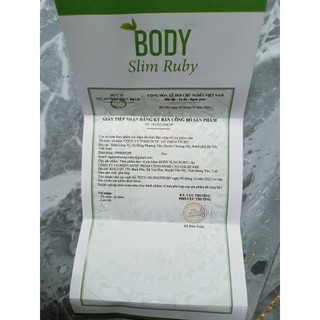 Viên uống giảm cân BODY Slim Ruby