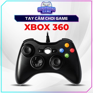 Tay cầm Xbox 360 Controller có dây tương thích tối ưu với FO4, PC và Laptop, có chức năng rung - Fullbox