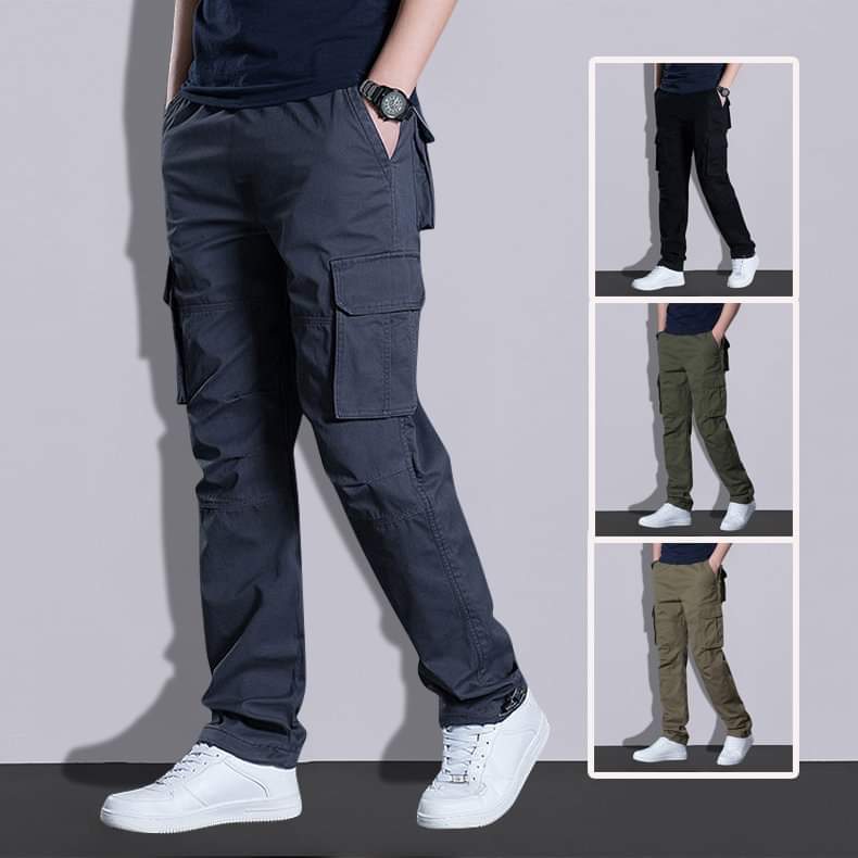 Quần Túi Hộp Kaki Dày Dặn Ống Suôn Rộng Bền Màu Không Xù Lông Đủ Màu