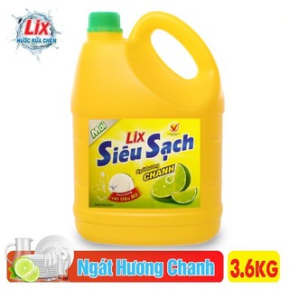 Nước rửa chén lix hương chanh 400gr,750ml ,1.4kg, 3.6kg