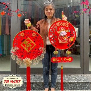 Dải treo thần tài lắc đầu gọi tài lộc, lắc lư cầu may mắn, bình an trang trí tết size 38cm